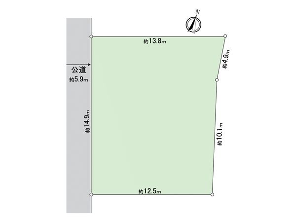 豊明市三崎町社 土地 区画図