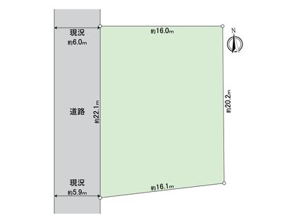 緑区桶狭間森前 土地 区画図
