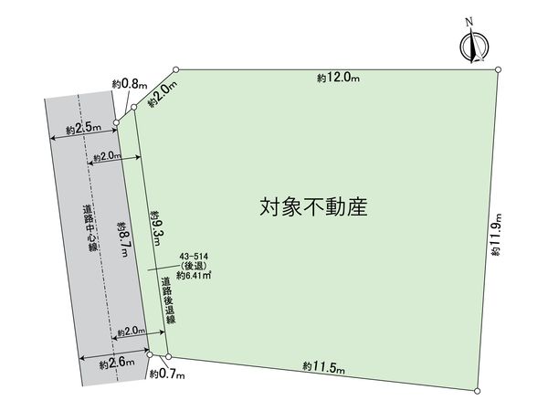 緑区鳴海町字尾崎山 土地 区画図