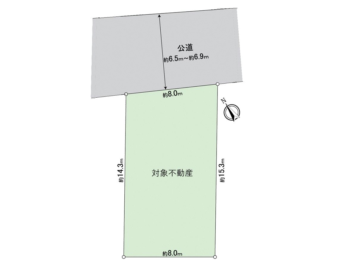 緑区尾崎山1丁目 土地 区画図 区画図