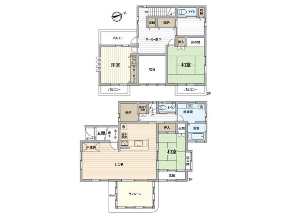 緑区鳴海町字有松裏 戸建 間取図(平面図) 緑区鳴海町字有松裏 戸建 間取図(平面図)