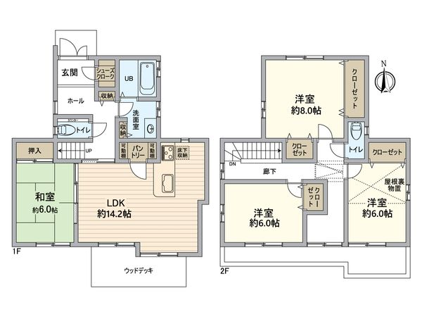 緑区大清水西 戸建 間取図(平面図)