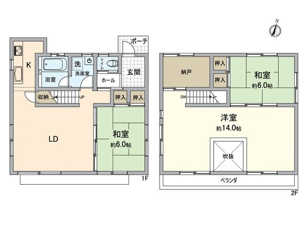 緑区白土 戸建 間取図(平面図) 間取図(平面図)