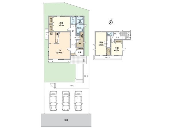 緑区大高台3丁目 戸建 間取図(平面図)