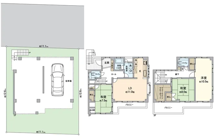 増築未登記部分がございます。詳細な間取りにつきましては担当までご確認ください。