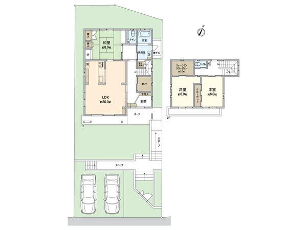 緑区大高台3丁目 戸建 間取図(平面図) 緑区大高台3丁目 戸建 間取図(平面図)