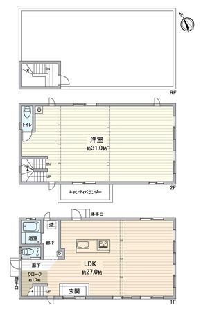 緑区熊の前1丁目 戸建 間取図(平面図) 緑区熊の前1丁目 戸建 間取図(平面図)