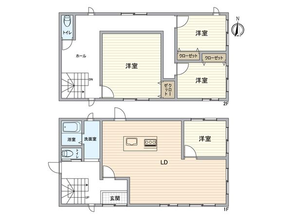 緑区熊の前1丁目 戸建 間取図(平面図)