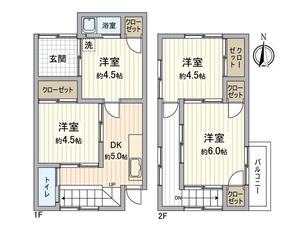 南区氷室町 戸建 間取図(平面図)