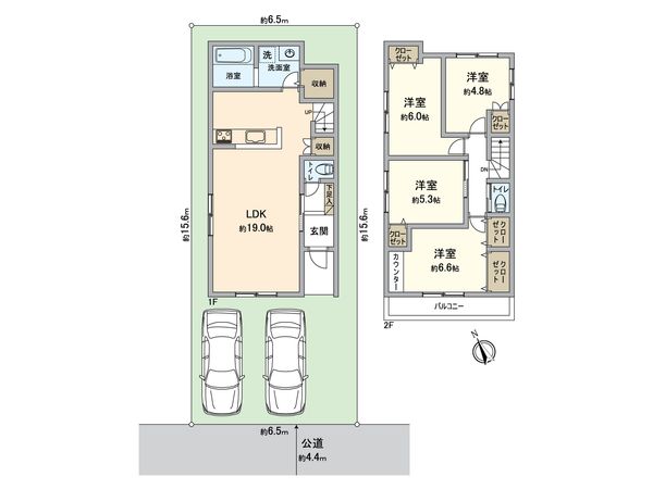 南区笠寺町字柚ノ木 戸建 間取図(平面図) 南区笠寺町字柚ノ木 戸建 間取図(平面図)