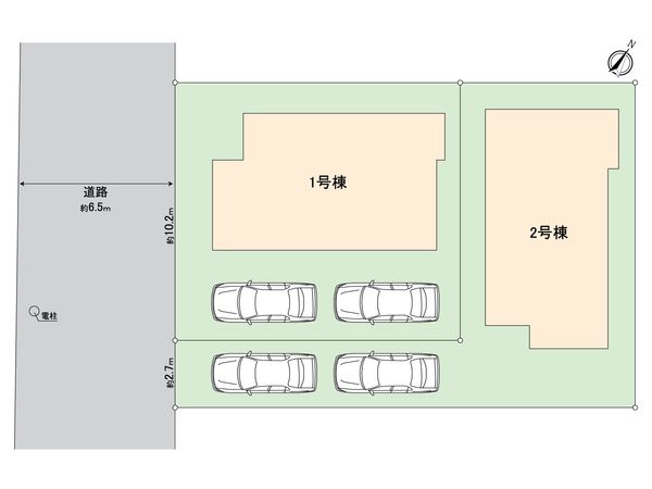 緑区旭出2丁目 新築戸建 2号棟 区画図 緑区旭出2丁目 新築戸建 2号棟 区画図