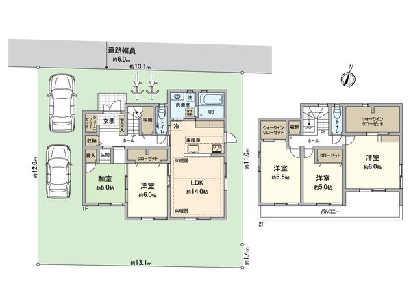 緑区高根台 戸建 間取図(平面図) 緑区高根台 戸建 間取図(平面図)