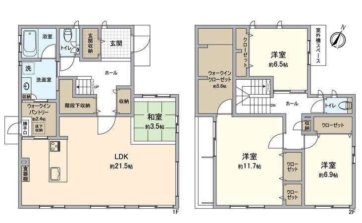 知多郡阿久比町大字草木字池田口 戸建 間取図(平面図)