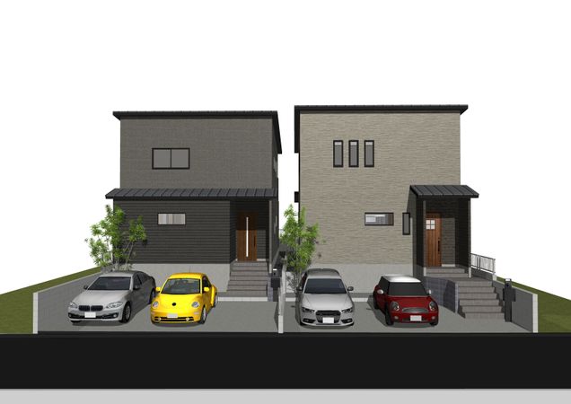 東郷町大字春木字白土 新築戸建 2号棟 外観パース図 東郷町大字春木字白土 新築戸建 2号棟 外観パース図
