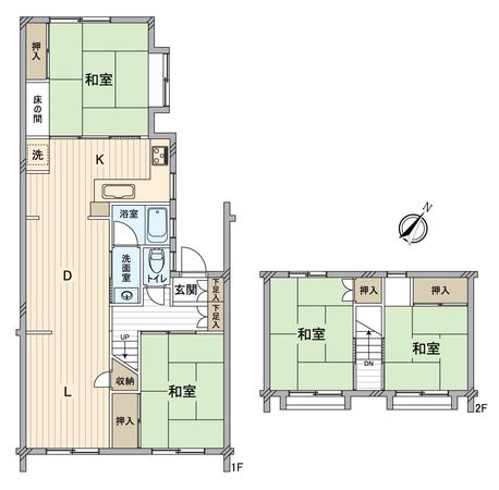緑区池上台2丁目 戸建 間取図(平面図)