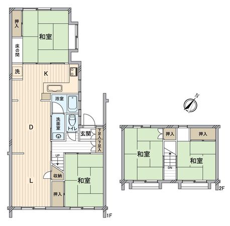 緑区池上台2丁目 戸建 間取図(平面図) 緑区池上台2丁目 戸建 間取図(平面図)