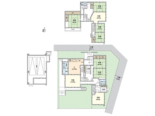 豊明市前後町仙人塚 戸建 間取図(平面図)