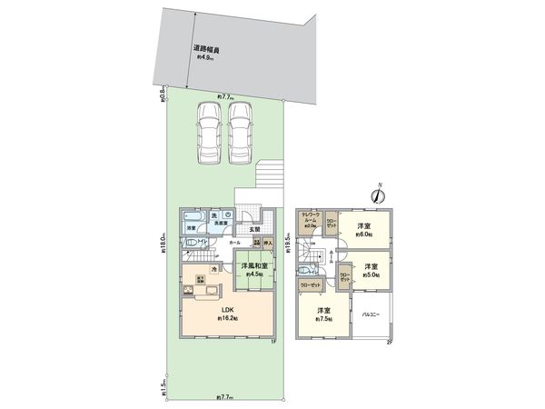 東郷町大字春木字白土 新築戸建 間取図(平面図)