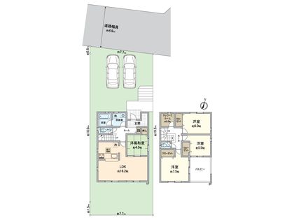 東郷町大字春木字白土 新築戸建 間取図(平面図)