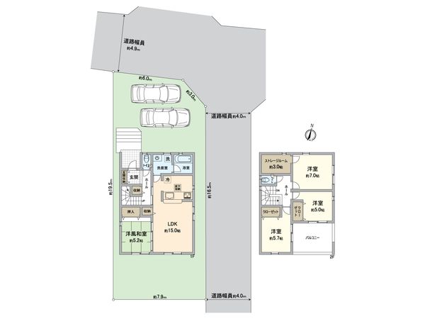 東郷町大字春木字白土 新築戸建 間取図(平面図)