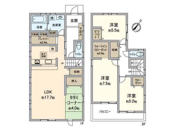 豊明市新田町錦 間取図(平面図) 豊明市新田町錦 間取図(平面図)