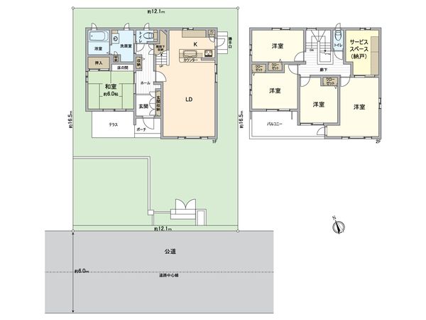 緑区有松南 戸建 間取図(平面図) 緑区有松南 戸建 間取図(平面図)