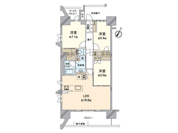 レーベン南大高THE ONE 間取図(平面図) 間取図(平面図)