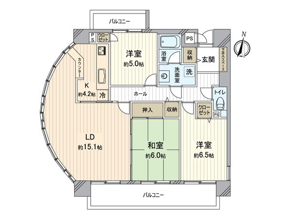 ユニーブル漆山 間取図(平面図) ユニーブル漆山 間取図(平面図)