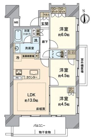 オープンレジデンシア神宮前 間取図(平面図) オープンレジデンシア神宮前 間取図(平面図)