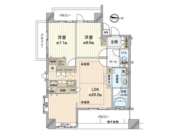 プレサンス東別院リバーシア 間取図(平面図)