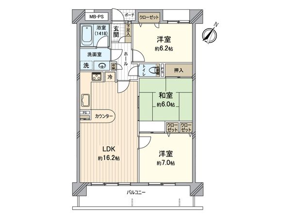 コンセール豊明 間取図(平面図)
