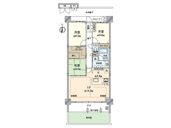 プレイズ徳重 間取図(平面図) 間取図(平面図)