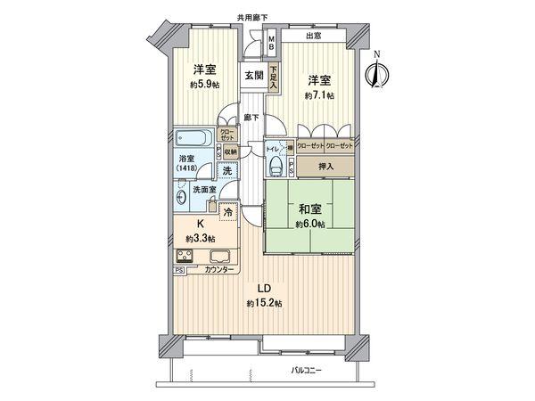 大清水パーク・ホームズ 間取図(平面図) 大清水パーク・ホームズ 間取図(平面図)