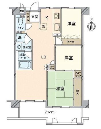 セントビスタ北岡崎 間取図(平面図)