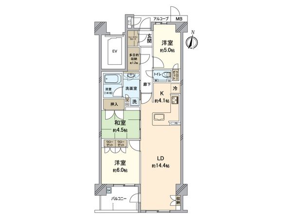 プレミスト相生山ウインドテラス 間取図(平面図)