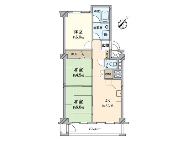 鳴海グランドハイツ D棟 間取図(平面図) 間取図(平面図)