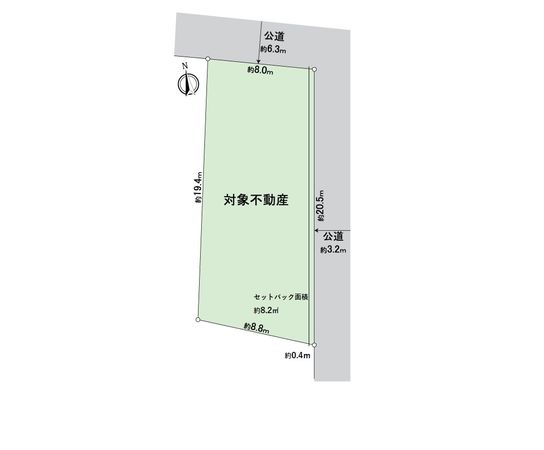瑞穂区雁道町4丁目 区画図