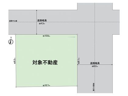 昭和区丸屋町1丁目 1号地 区画図