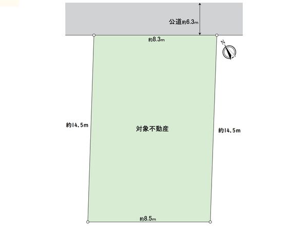 昭和区広路町字隼人 区画図