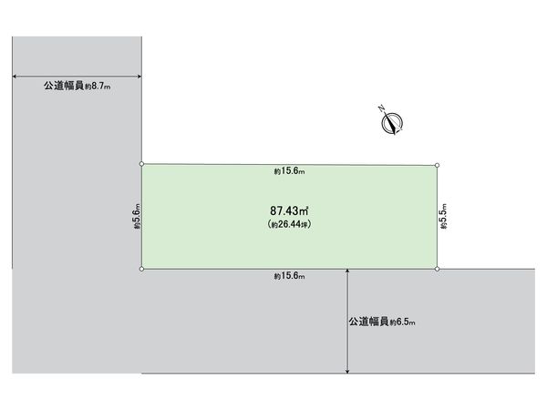 昭和区川名町3丁目 地形図