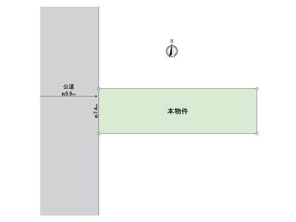 昭和区村雲町 地形図