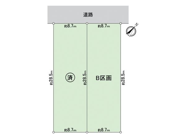 名東区上菅1丁目 B区画 区画図 名東区上菅1丁目 B区画 区画図
