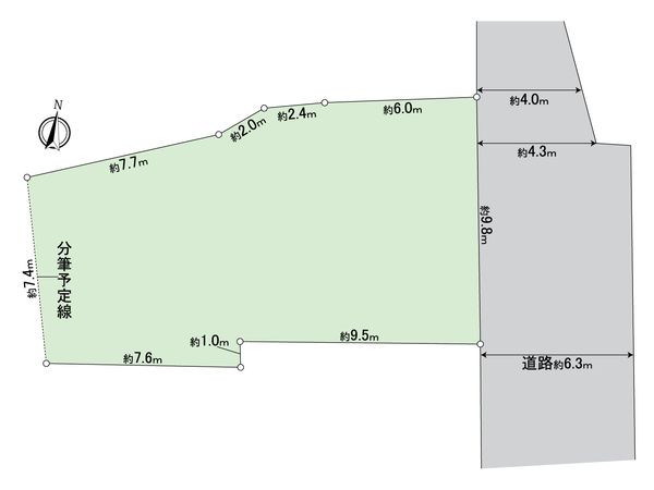瑞穂区御劔町2丁目 区画図 瑞穂区御劔町2丁目 区画図