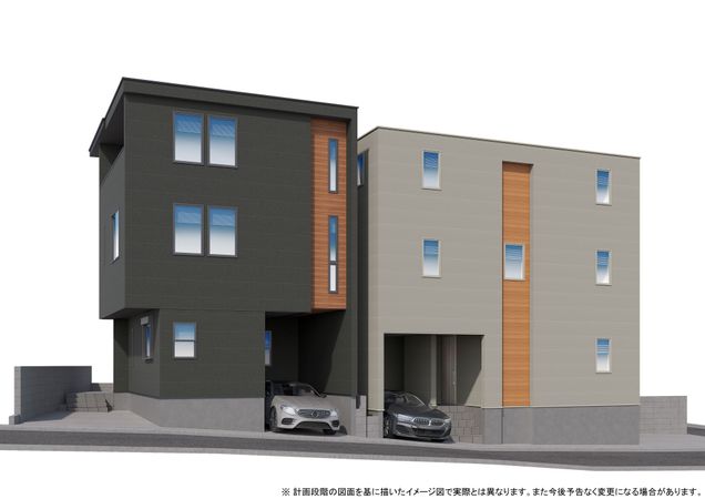 瑞穂区亀城町5丁目 1号棟 外観パース図