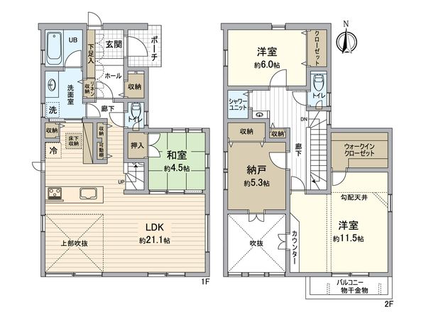 昭和区塩付通6丁目 間取図(平面図) 昭和区塩付通6丁目 間取図(平面図)