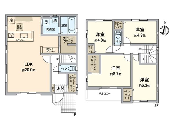瑞穂区上坂町2丁目 2号棟 間取図(平面図)