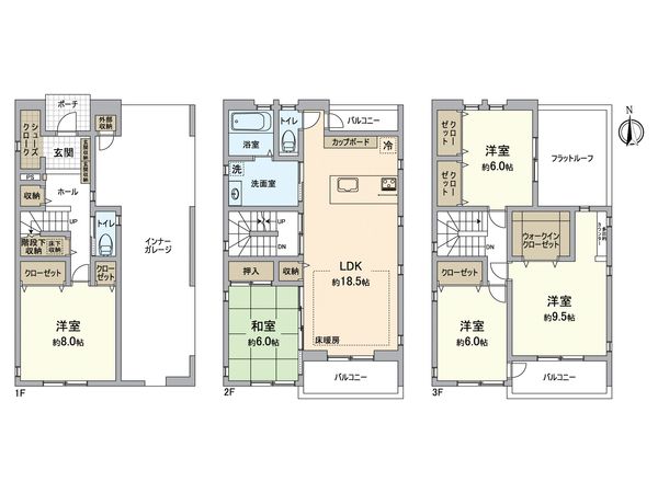 南区鳥栖2丁目 間取図(平面図) 南区鳥栖2丁目 間取図(平面図)