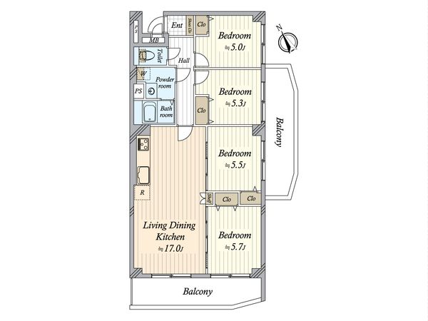 シーアイマンション瑞穂 間取図(平面図) 間取図(平面図)