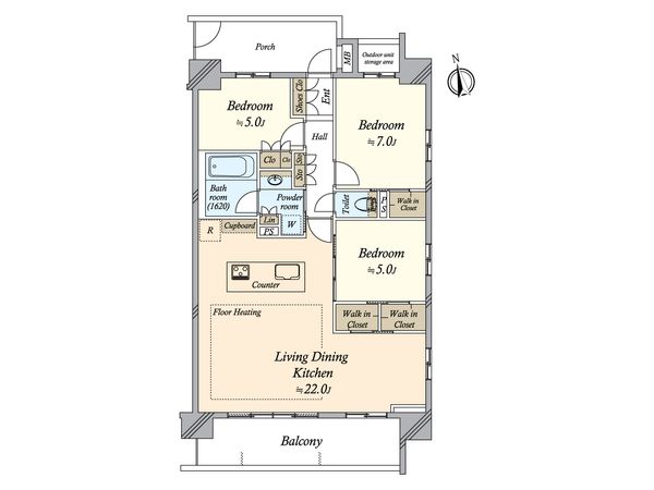 オープンレジデンシア御器所 間取図(平面図) 間取図(平面図)