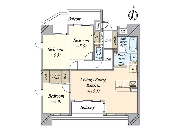BELISTA御器所 間取図(平面図) BELISTA御器所 間取図(平面図)